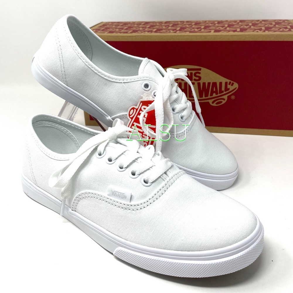VANS Authentic Lo Pro White Canvas Women’s Sneakers Size 10 VN000GYQW00 - Picture 8 of 9